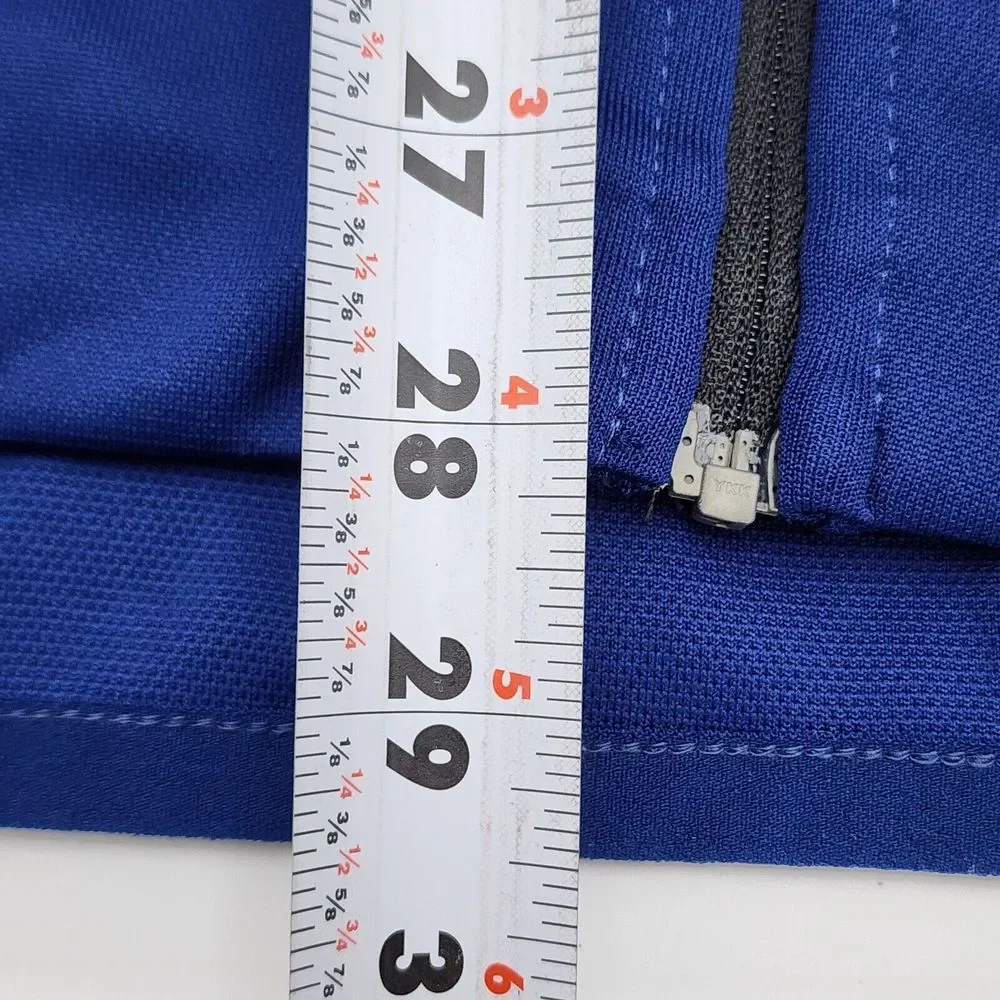Nike Dri-Fit Men's‎ Full Zip Windbreaker Jacket XL Standard Fit Navy Blue Orange